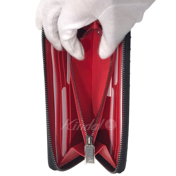 Christian Louboutin W Panettone Wallet Nv Calfp Spike Studs Black - Picture 5 of 7